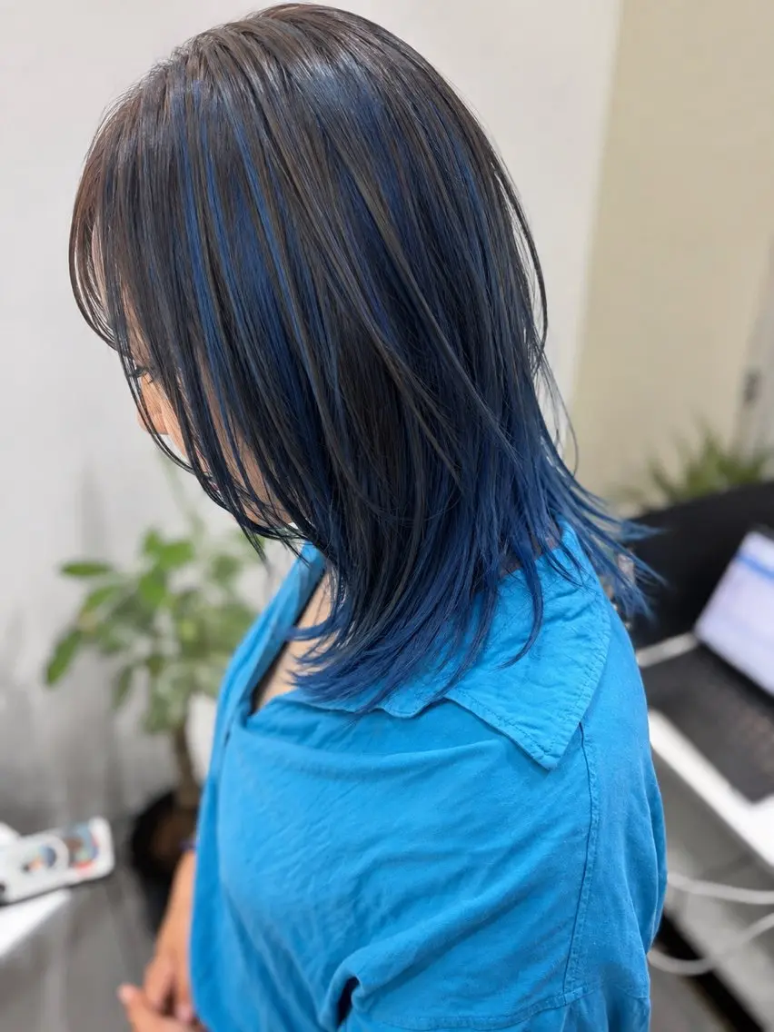 セミロング カット ヘアカラー トリートメント Lumo Yu-kiのヘアスタイル