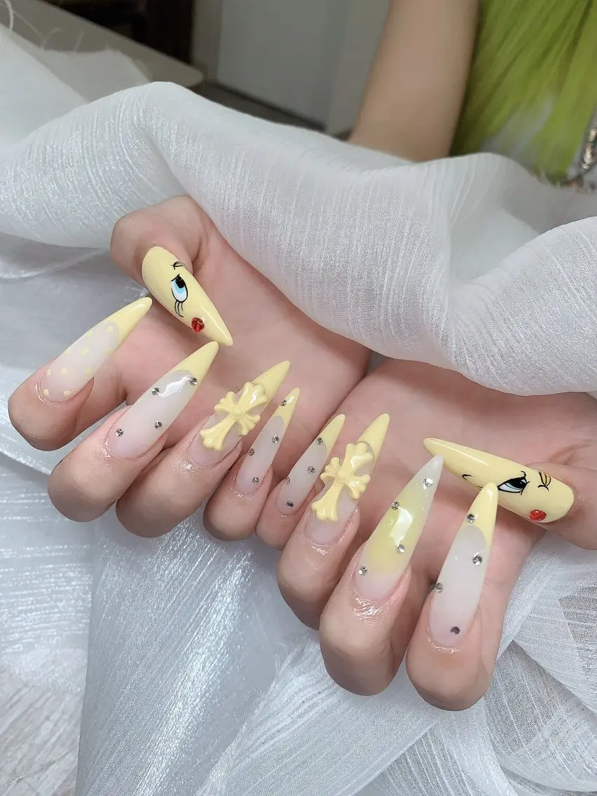 ロング 韓国風ヘア ハンドネイル あい 小森のネイルデザイン