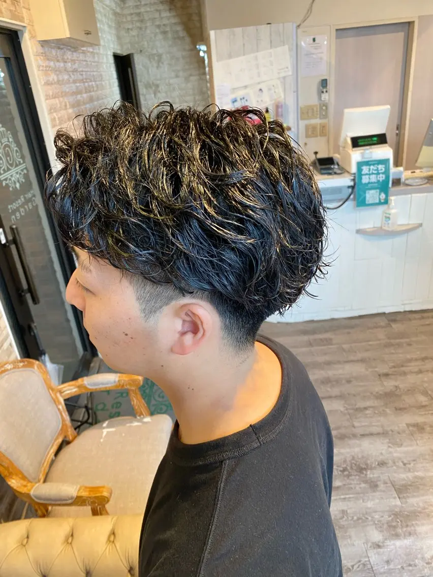メンズ メンズパーマ カット パーマ サイトウ 南柏のヘアスタイル