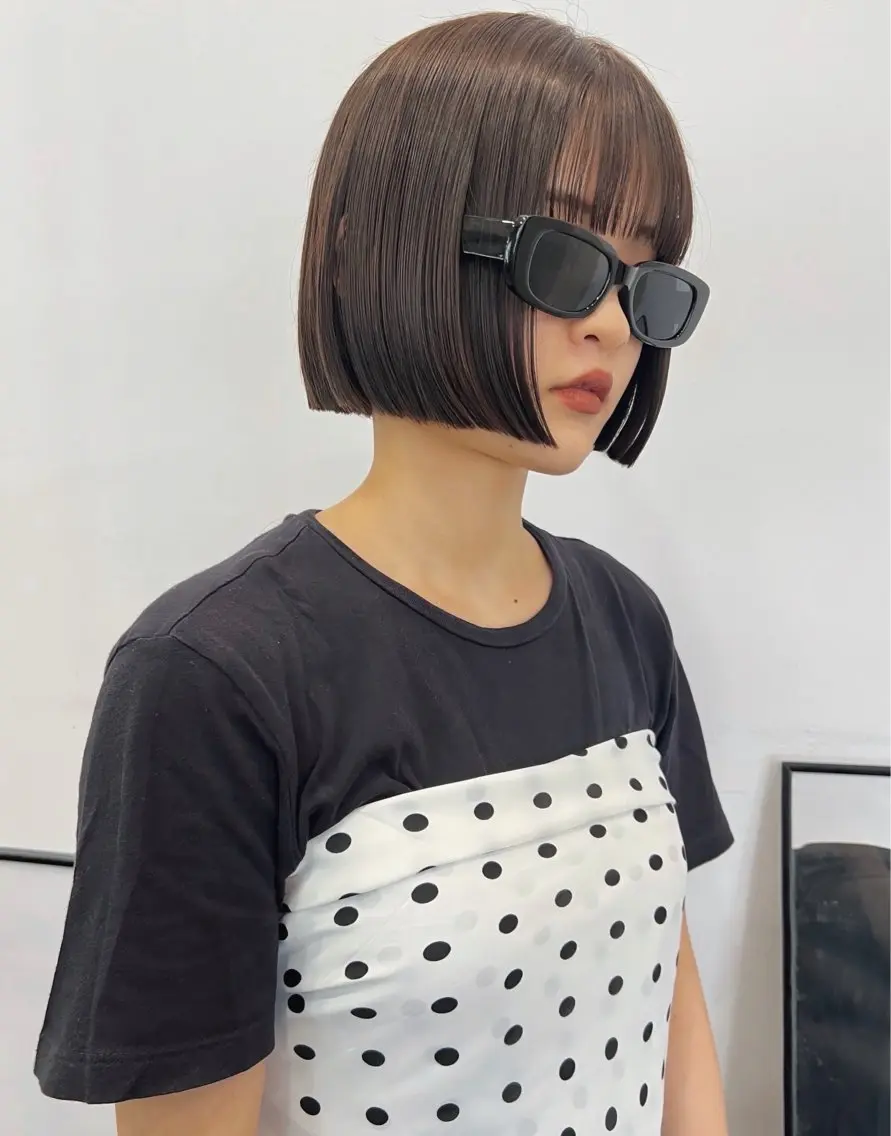 ショート ボブ レイヤーカット kanaのヘアスタイル