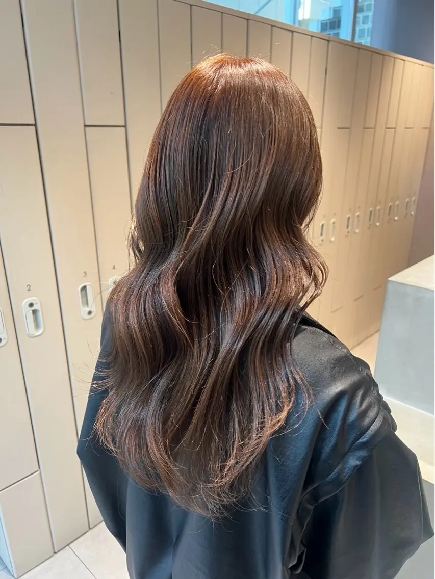 セミロング カラー 透明感カラー⭐️ Takumaのヘアスタイル