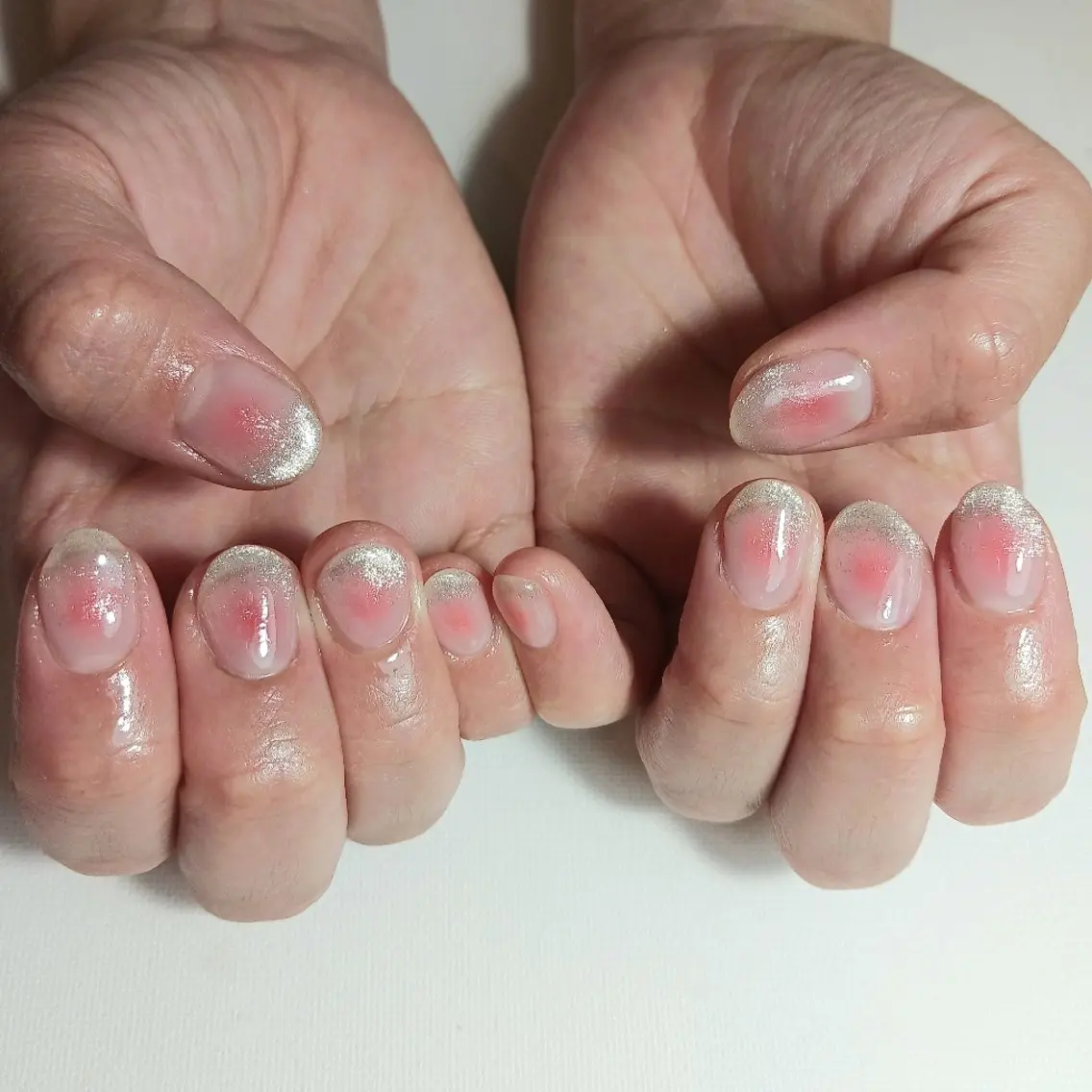 ネイル チークネイル ジェルネイル グラデーション マグネットネイル 持ち込み ハンドネイル owlnail /持込みデザイン専門のネイルデザイン