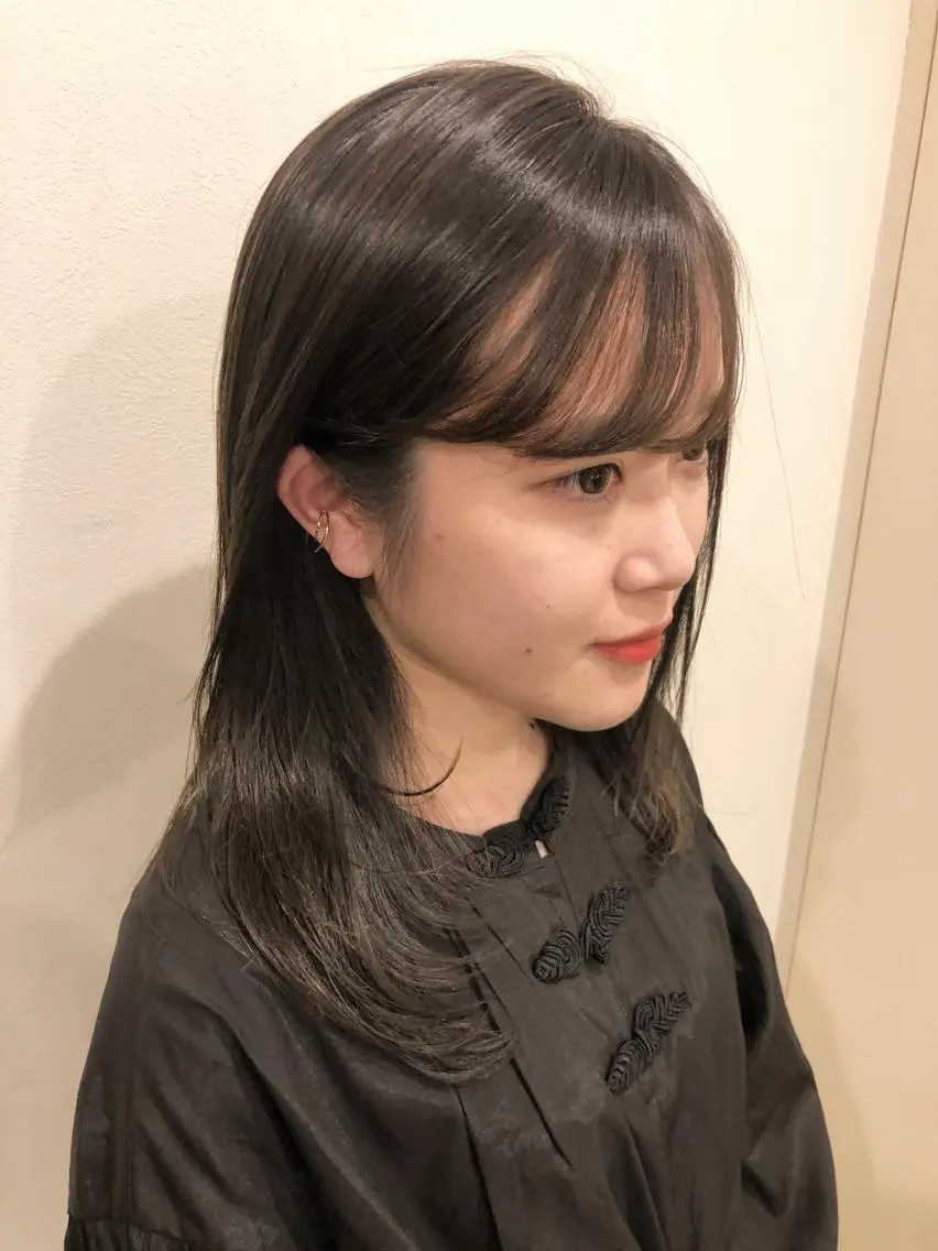 ✂️カット+💫前髪縮毛矯正+💎艶カラー💕の写真