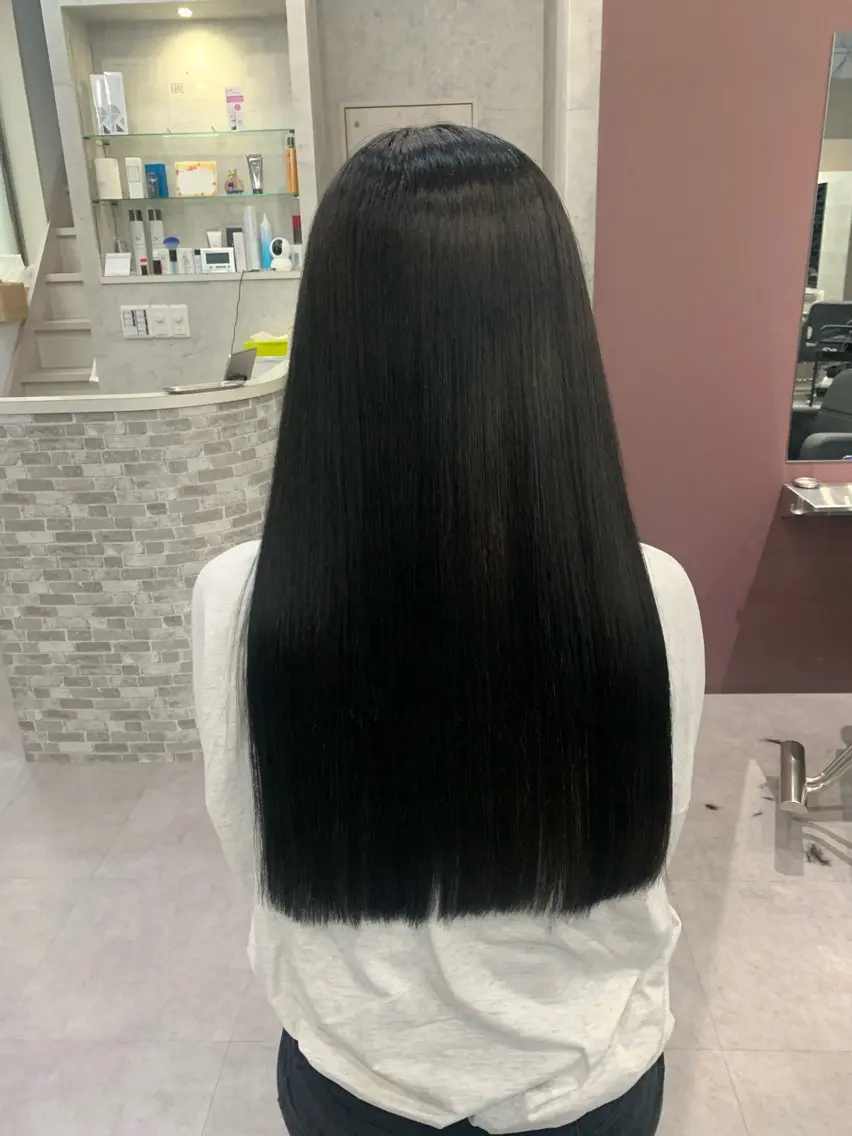 カラー 酸性ストレート 髪質改善のヘアスタイル
