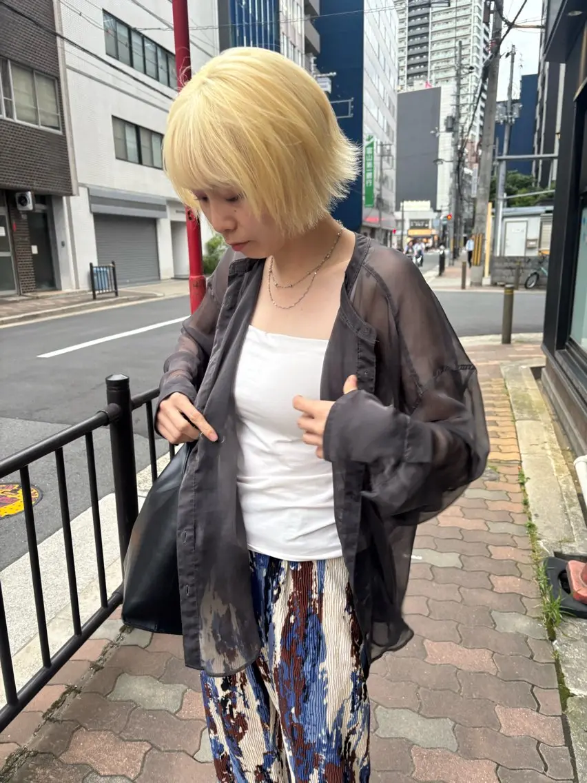 カラー 抜きっぱなしブロンド sora ★★彡のヘアスタイル