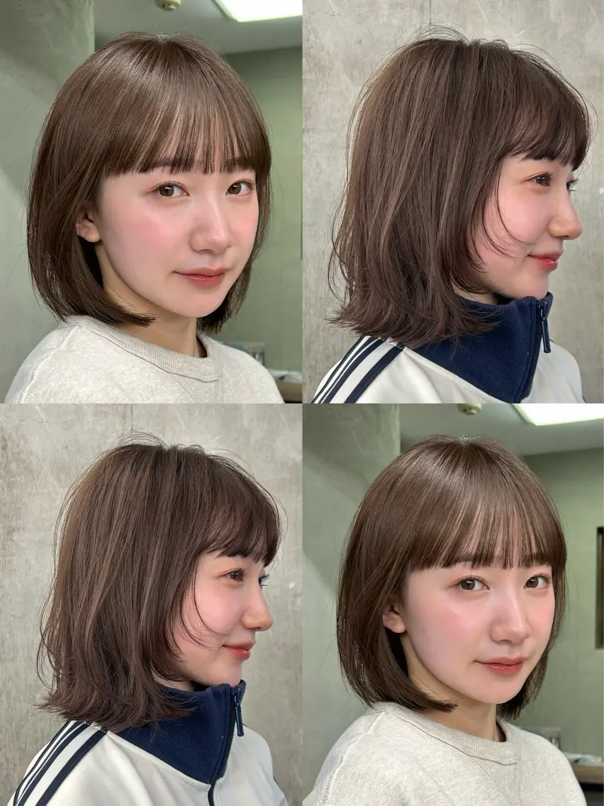 ショート カラー カット ヘアカラー トリートメント ボブ/ベージュ /kazui🐈のヘアスタイル