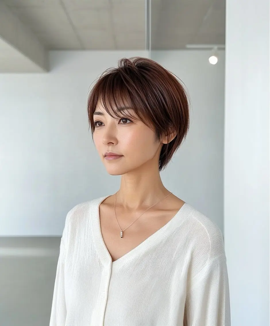 ショート 美髪×縮毛矯正 水上真由美😘のヘアスタイル