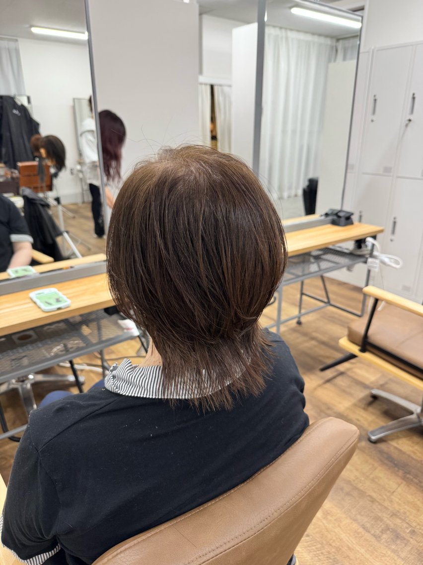 ミディアム カット ヘアカラー miu-YUCCA モデル様募集中のヘアスタイル