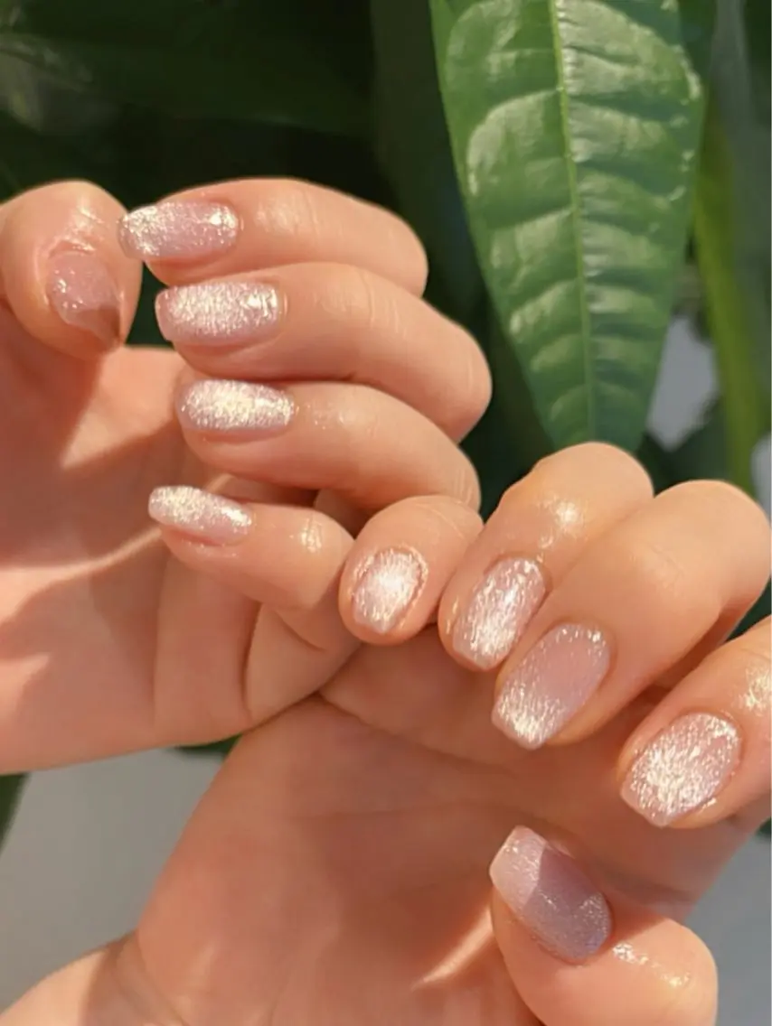 ネイル 卒業式 韓国ネイル マグネットネイル ピンク ショートネイル ハンドネイル Kai nail Mayukoのネイルデザイン