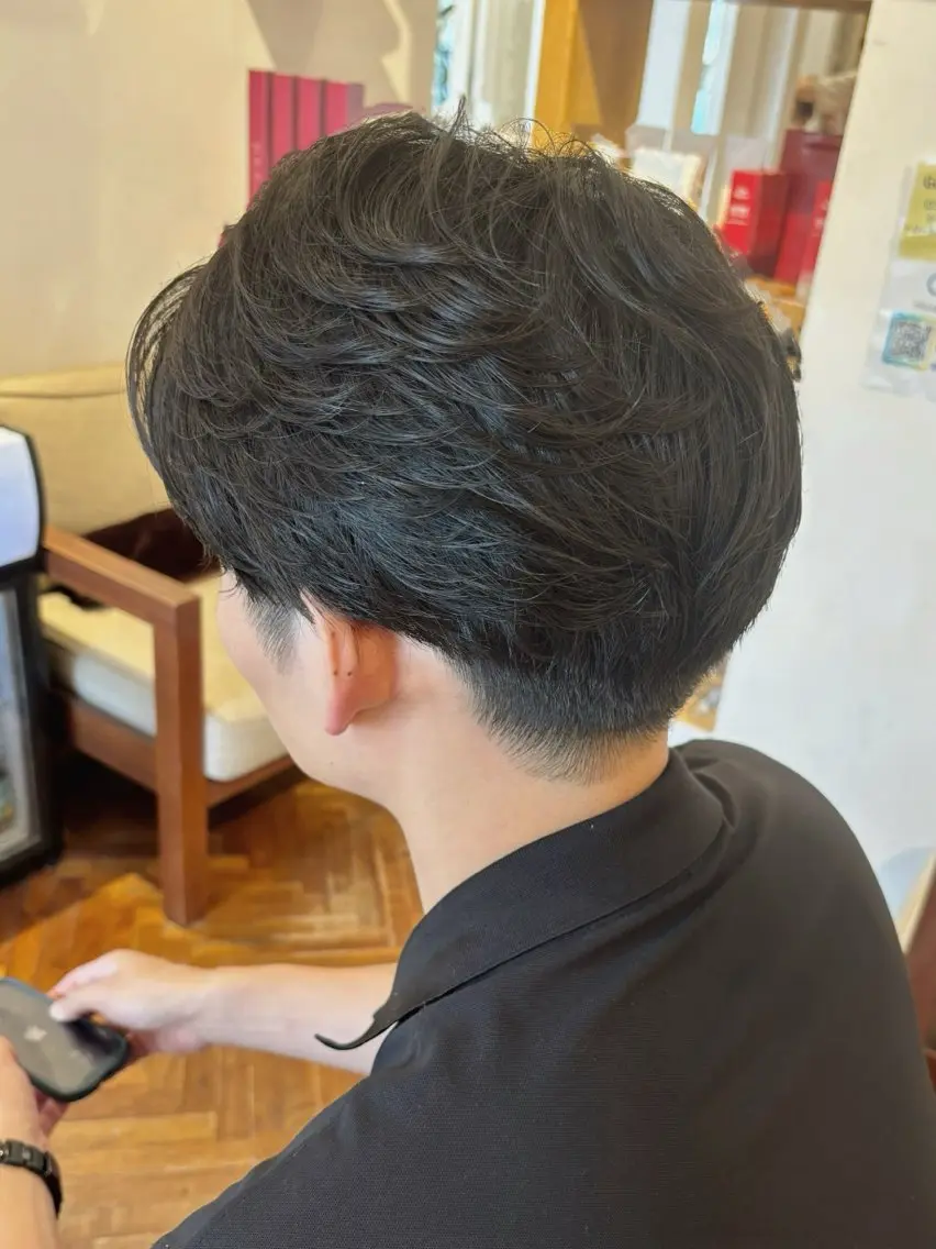 パーマ メンズ カット パーマ 高木 櫻のヘアスタイル