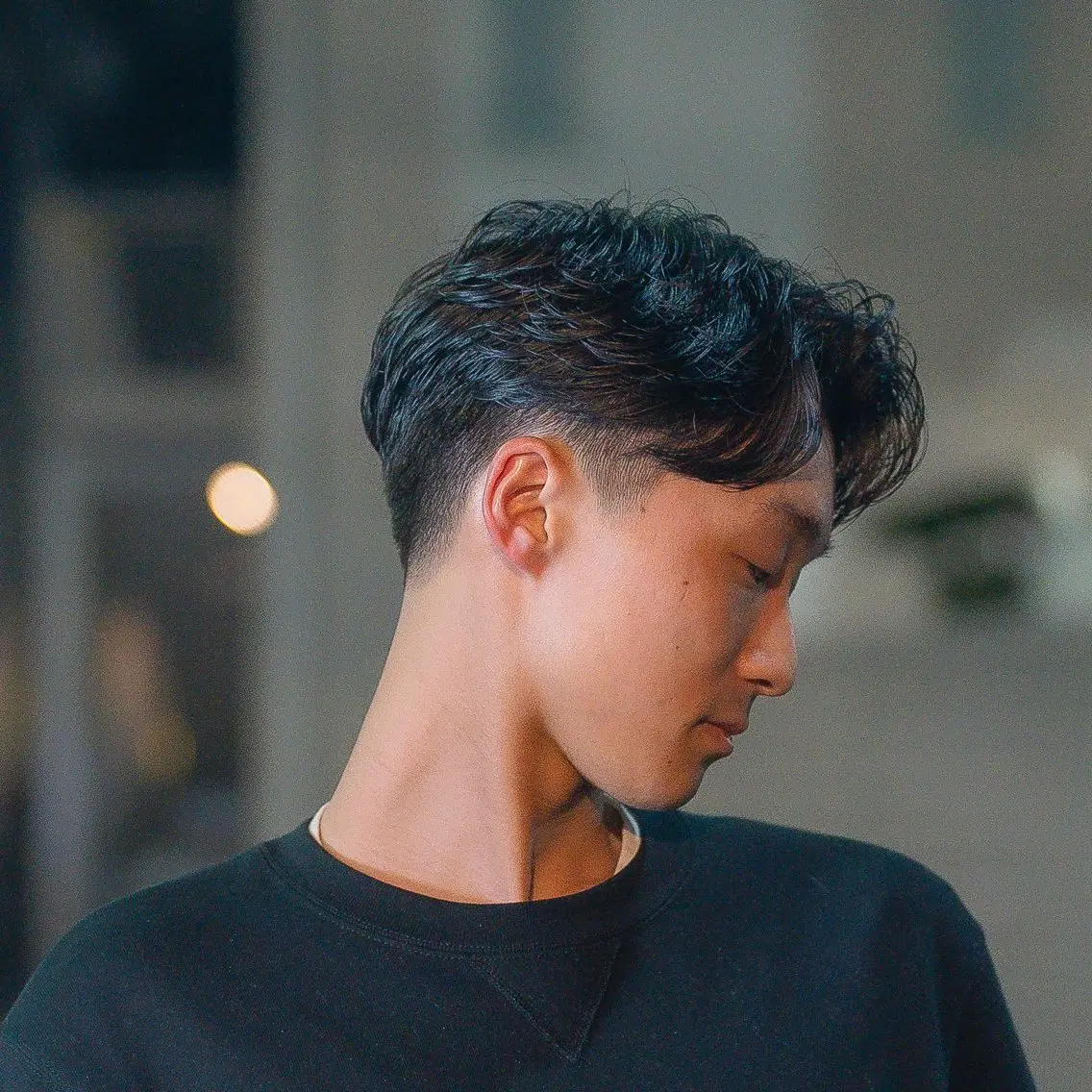 ショート カラー パーマ メンズ センターパート 🔗メンズサロン🔗 Kieのヘアスタイル