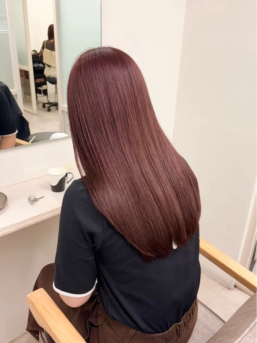 【ミニモ限定価格】高発色🥀暖色艶カラー+ogiotto6工程 tr 🤍マイクロバブル付きの写真