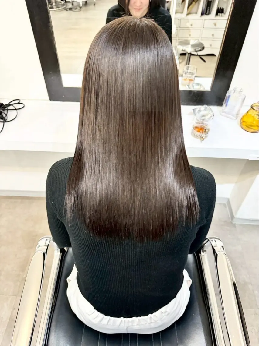 セミロング カット ヘアカラー トリートメント 名古屋/髪質改善/ アヤカのヘアスタイル