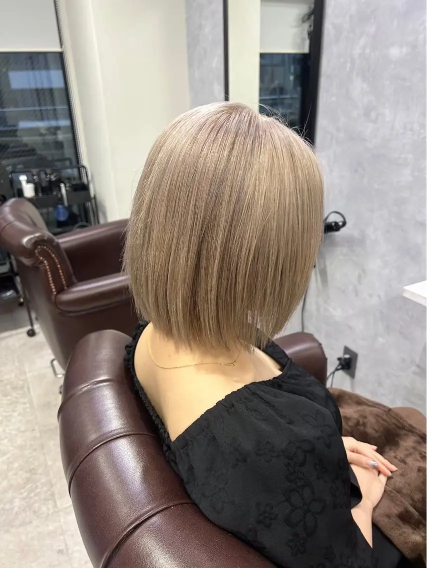 ショート ヘアカラー トリートメント ダブルカラー /池袋　せいら🦋°のヘアスタイル