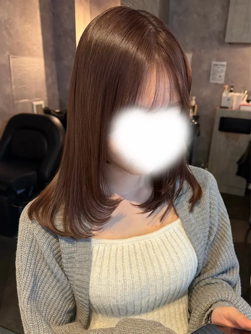 【ご新規様限定】🎀✨透明感艶髪カラー&Aujua4stepトリートメント✨🎀 髪の悩み解消❣️韓国風艶カラー❣️の写真