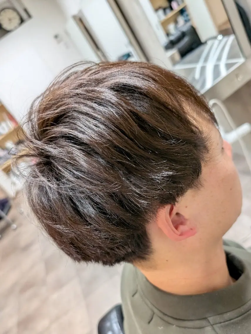 ショート パーマ メンズ メンズパーマ カット パーマ QOL札幌YUTO （旧QOL円山）のヘアスタイル