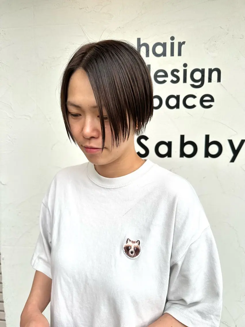ショート Sabby氏川洸希 パーマのヘアスタイル
