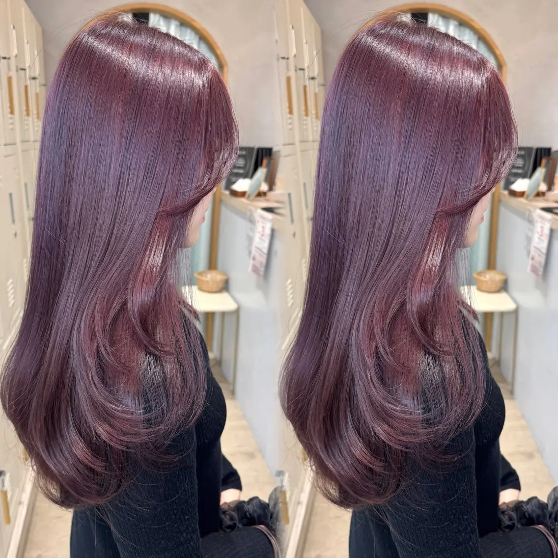 ロング カラー カット ヘアカラー トリートメント 🌷レイヤー縮毛/ 艶カラー/ami🌷のヘアスタイル