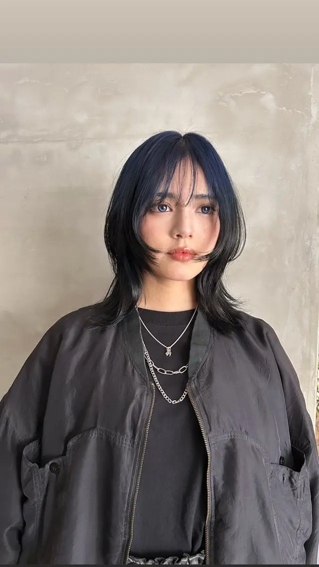 ミディアム カラー カット ヘアカラー トリートメント タナカ カナ🫧のヘアスタイル