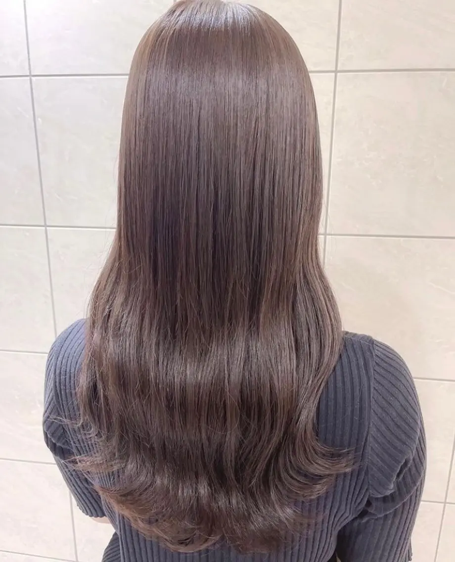 ロング カラー ❤️縮毛矯正❤️ 髪質改善❤️平野実花のヘアスタイル