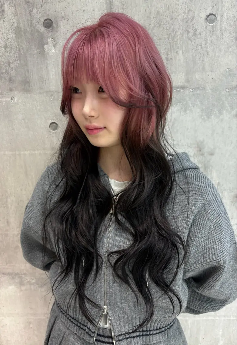 ロング カラー ヘアアレンジ ヘアカラー 🌈【🎀ヘアデザイ ナー🎀】✨ノン✨のヘアスタイル