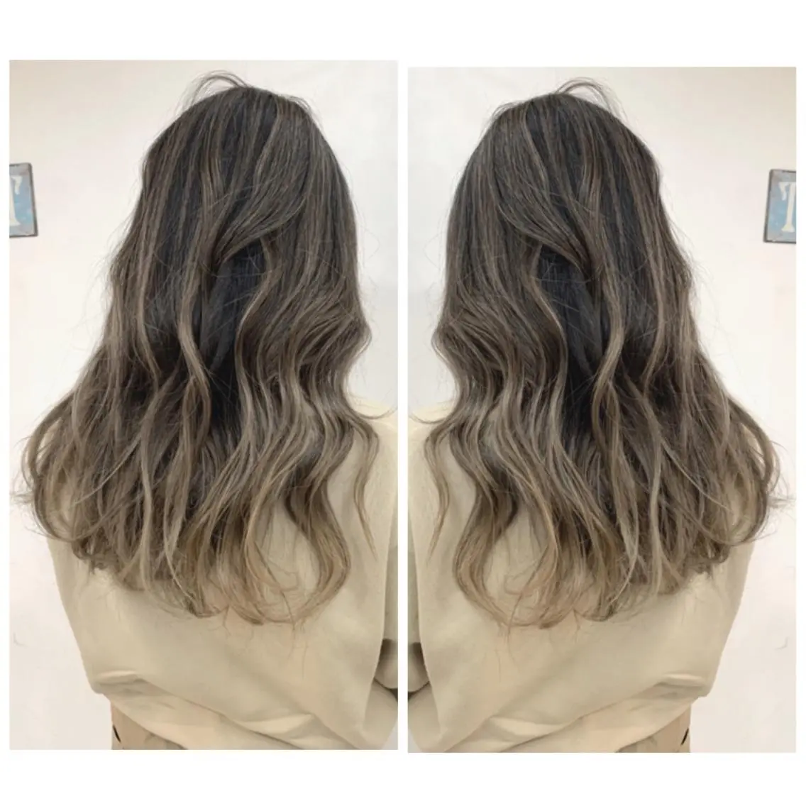 ロング カラー カット ヘアカラー 京都大人女性ショート 徒歩1分/秋山のヘアスタイル