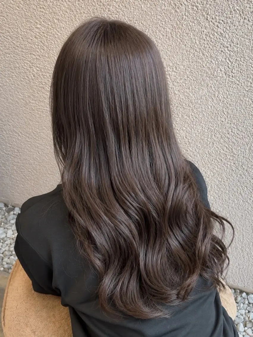 カラー アッシュ アッシュブラウン ブラウンカラー SARAJU 仁川店 Azumi🎀のヘアスタイル