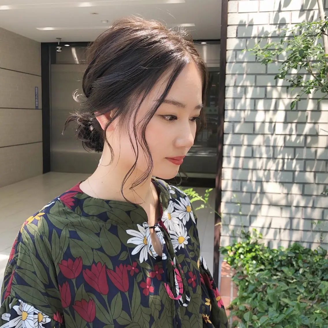 ミディアム ボブ 山野 稚奈のヘアスタイル