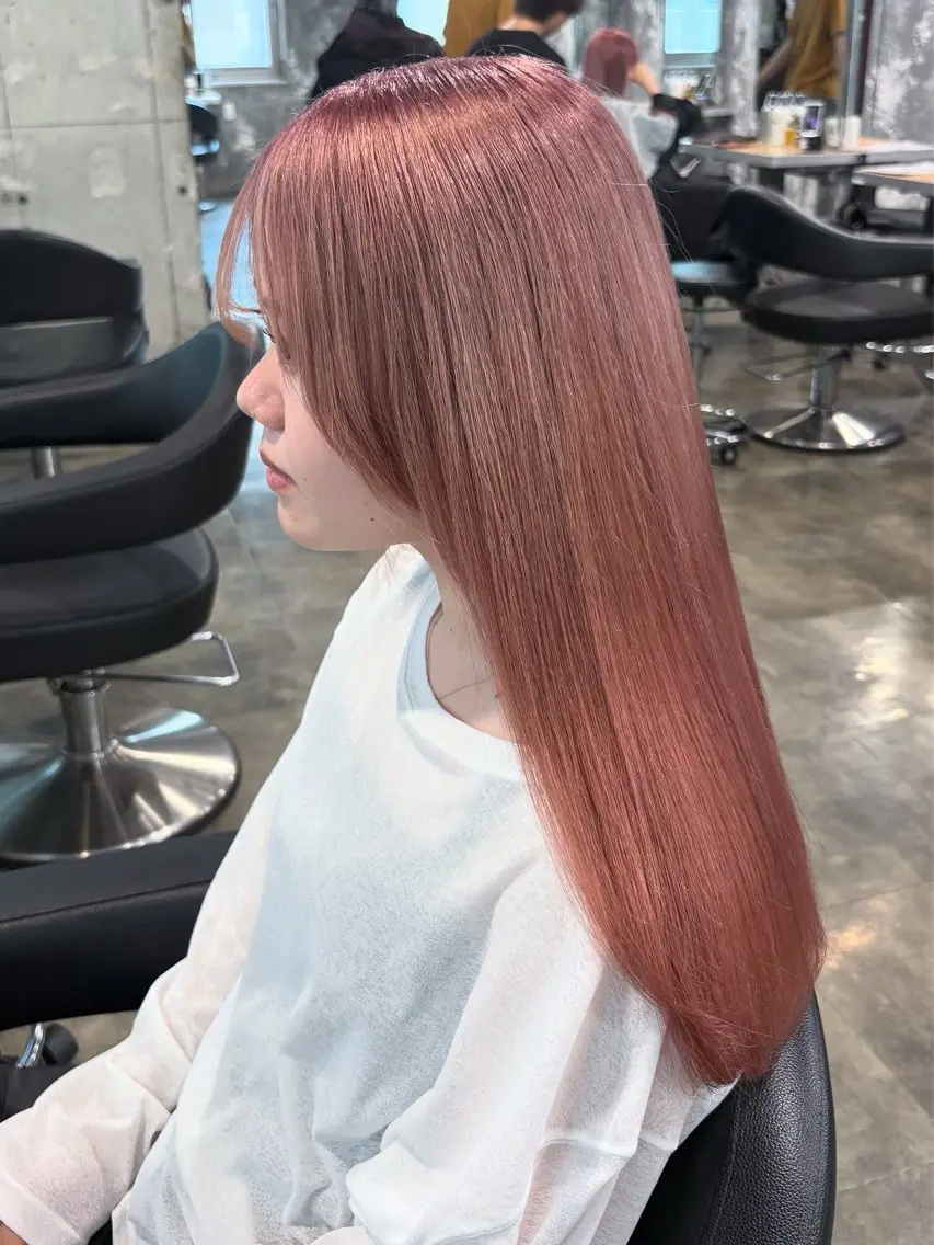 ロング カラー ヘアカラー ハイトーン 横浜💞ミオのヘアスタイル