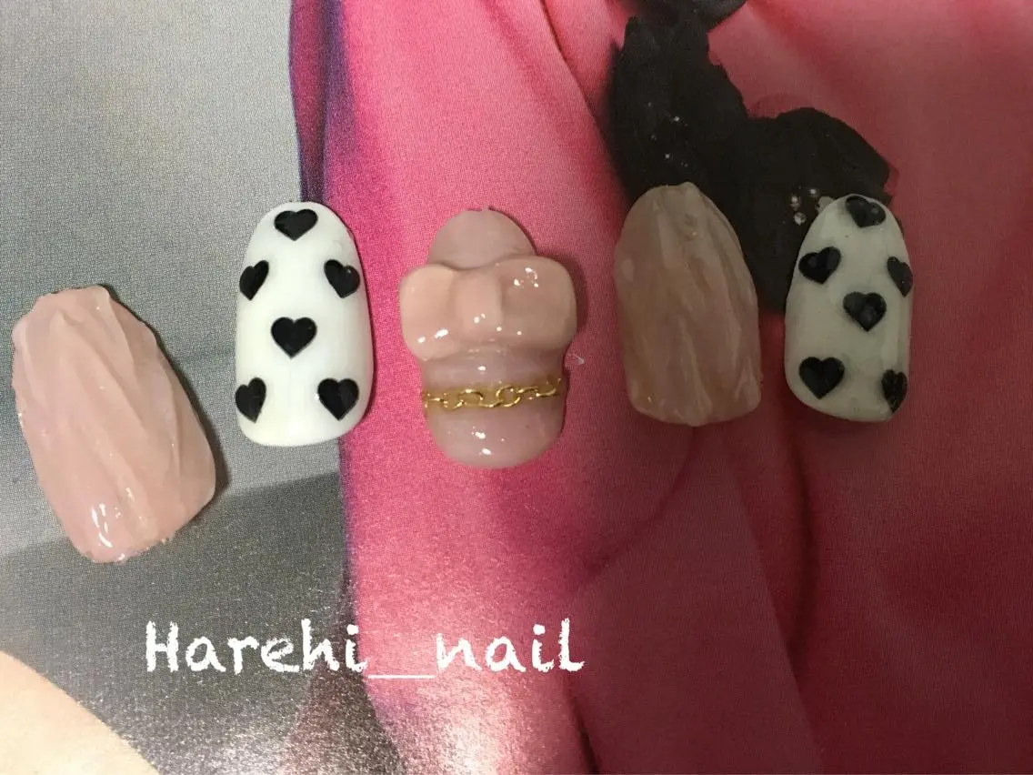 ネイル リボン Harehi_ nailのネイルデザイン