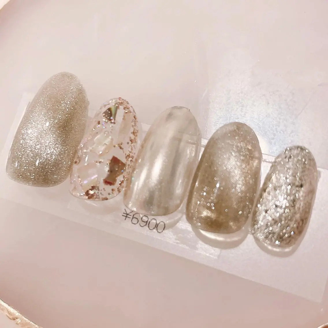 ネイル ラメ(グリッター) マグネットネイル ミラーネイル ハンドネイル CHIARA nailsのネイルデザイン