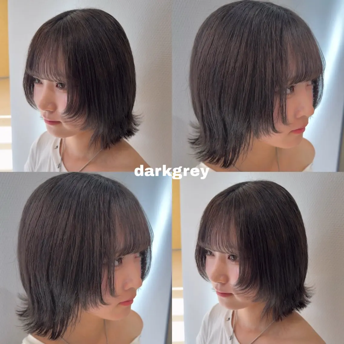 セミロング カラー 💎寒色特化💎 透明感カラーみきのヘアスタイル