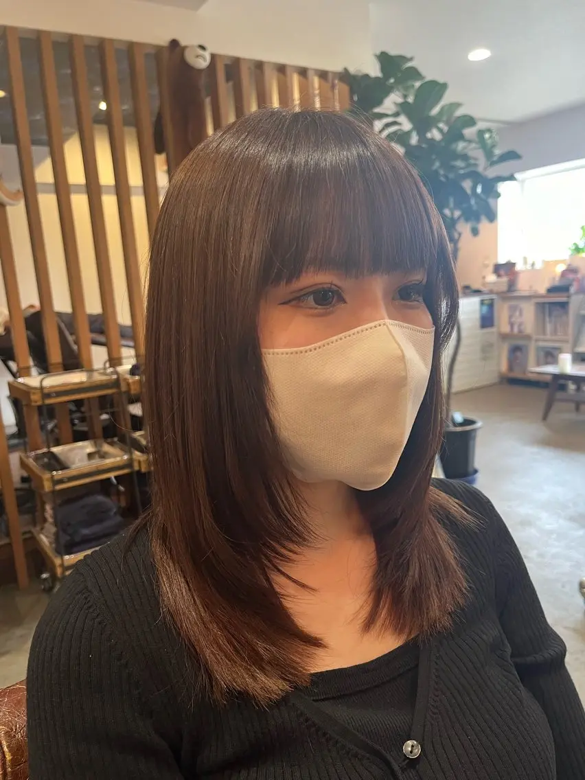 ミディアム 🫧透明感カラー× レイヤー🫧HARUのヘアスタイル