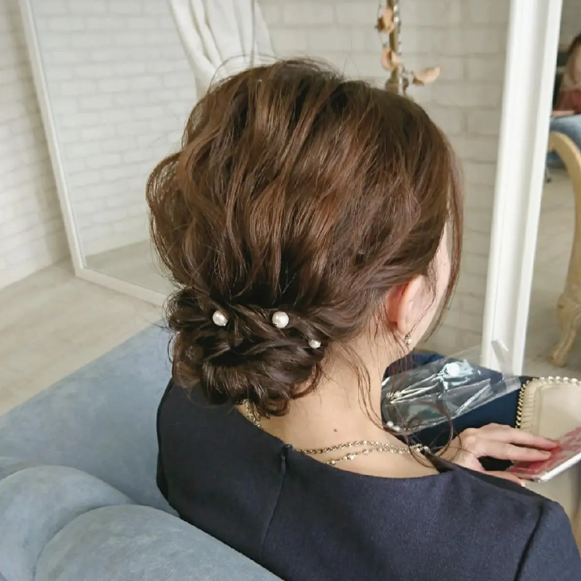 ミディアム ヘアアレンジ ヘアセット 植田 真理のエステ・リラクイメージ