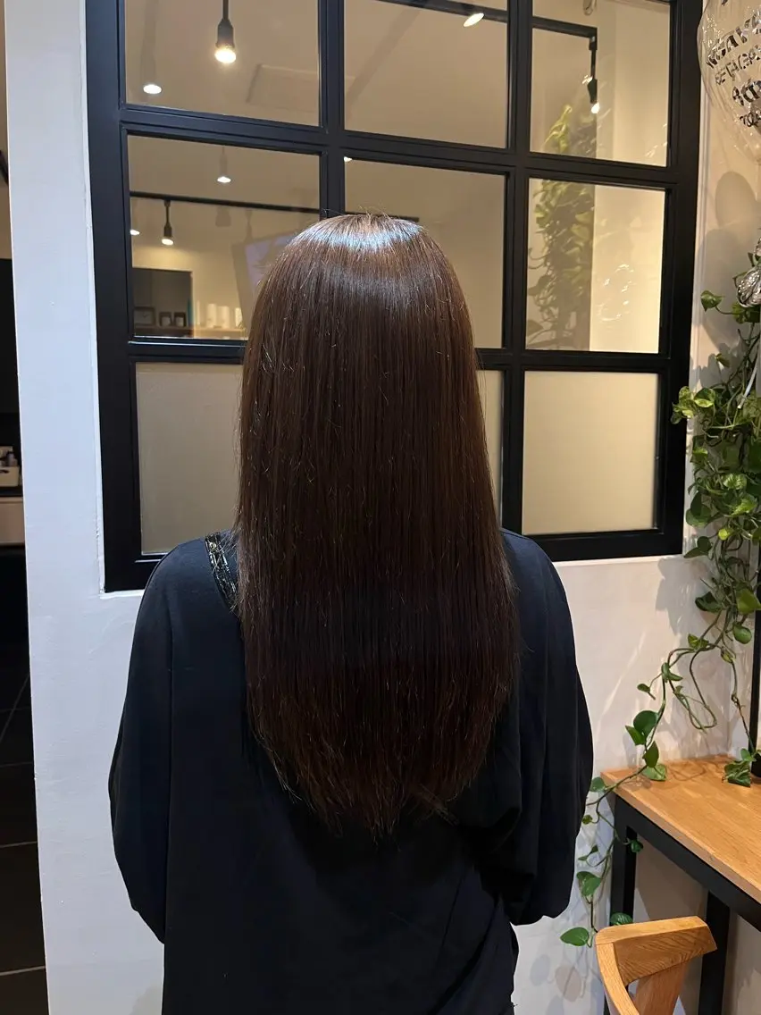 ロング カラー ヘアカラー トリートメント 🪽MiYU🪽 艶カラー⁎⁺˳✧のヘアスタイル