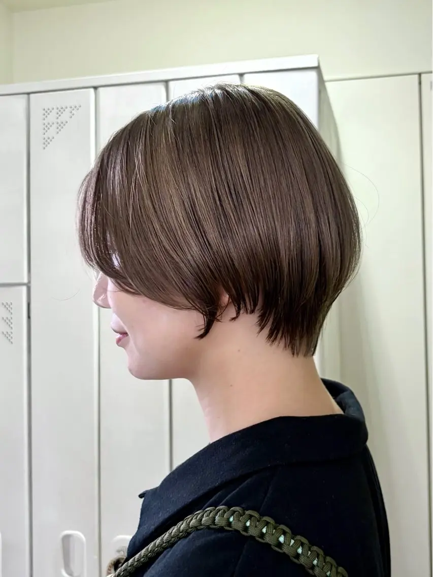 ショート カラー カット ヘアカラー トリートメント sana/レイヤー /ボブ/透明感カラーのヘアスタイル