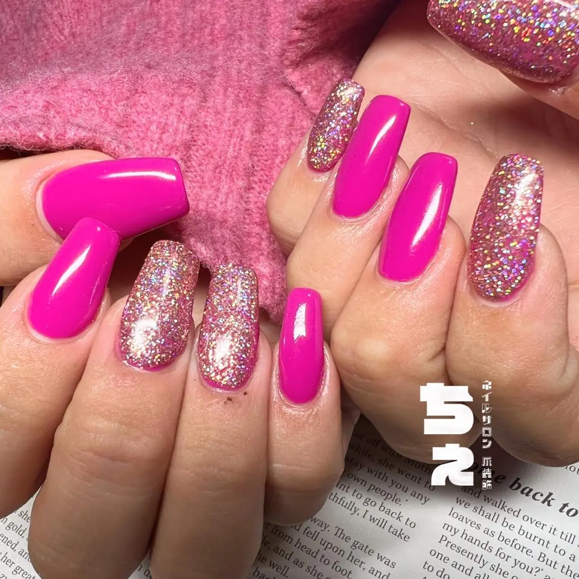 ネイル ピンク nail salon CHEのネイルデザイン