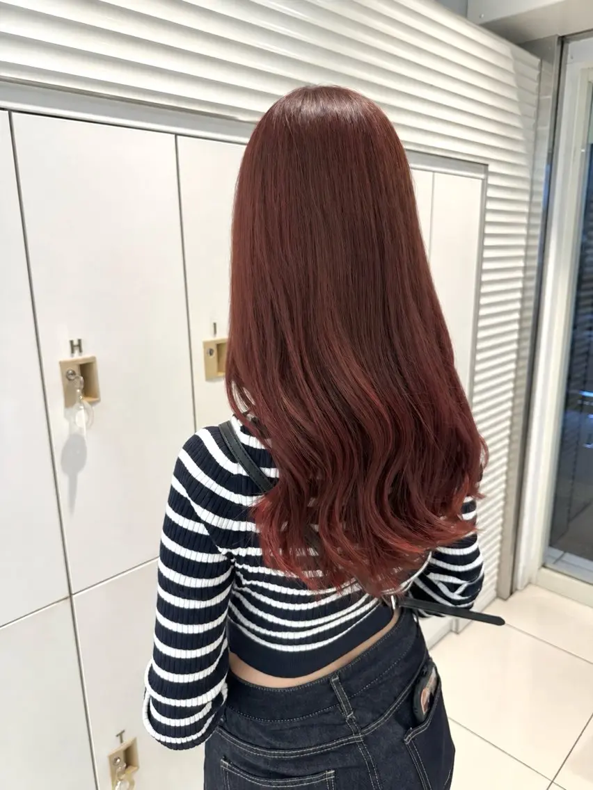 ロング カラー ヘアカラー 村瀬 友香のヘアスタイル