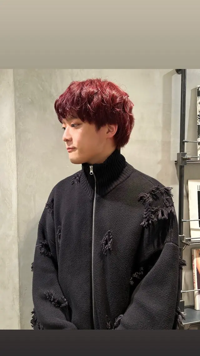 ショート カラー メンズ ヘアカラー トリートメント タナカ カナ🫧のヘアスタイル