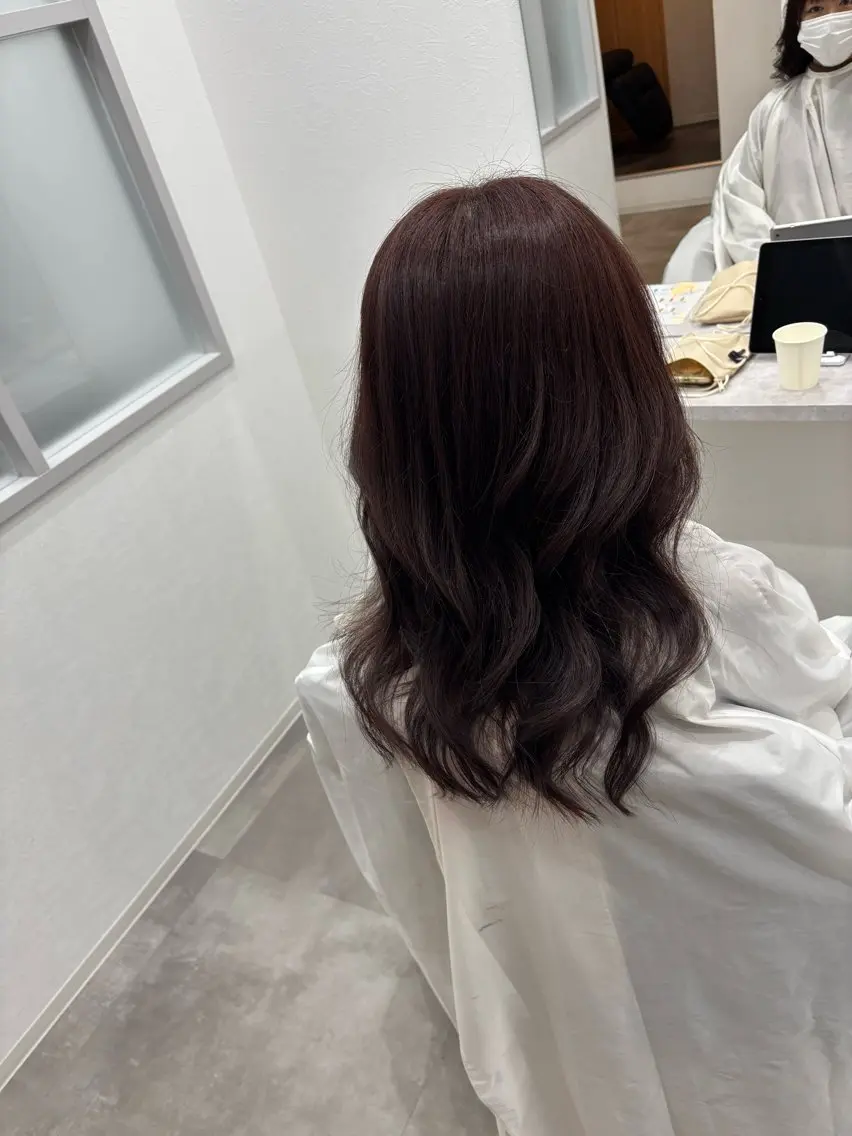 ロング カラー ベージュカラー ピンクカラー ピンクベージュ カット ヘアカラー トリートメント 髪質改善/透明感 カラー/内藤有須加のヘアスタイル
