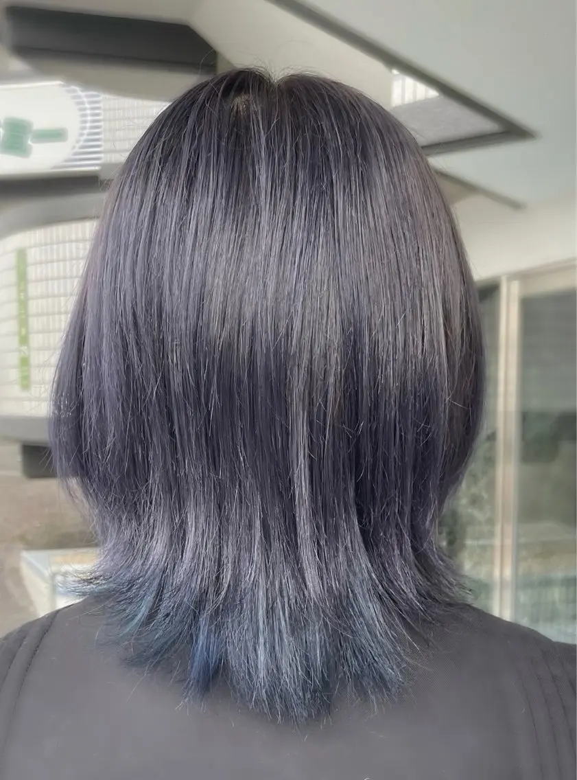 カラー ブルーカラー ネイビーカラー カット Hair Salon Atem☀️上安店のヘアスタイル