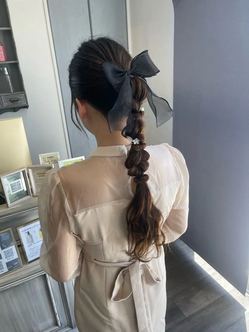 ロング ヘアアレンジ ヘアセット Felice Erikaのヘアスタイル