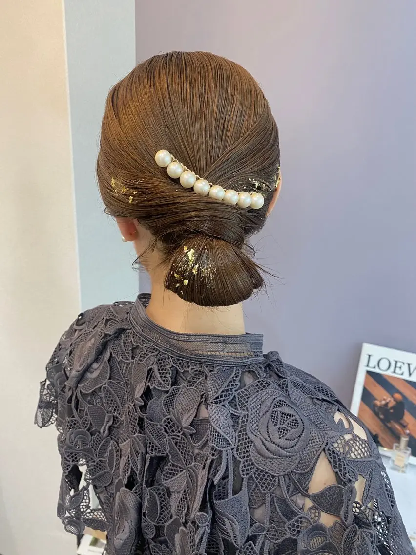 セミロング ヘアアレンジ エクステ&ヘアセット Milaのヘアスタイル