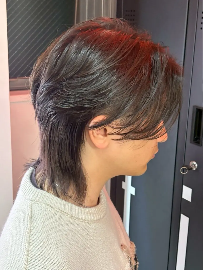 ミディアム パーマ ミディアムパーマ ニュアンスパーマ カット パーマ 金田 颯太のヘアスタイル