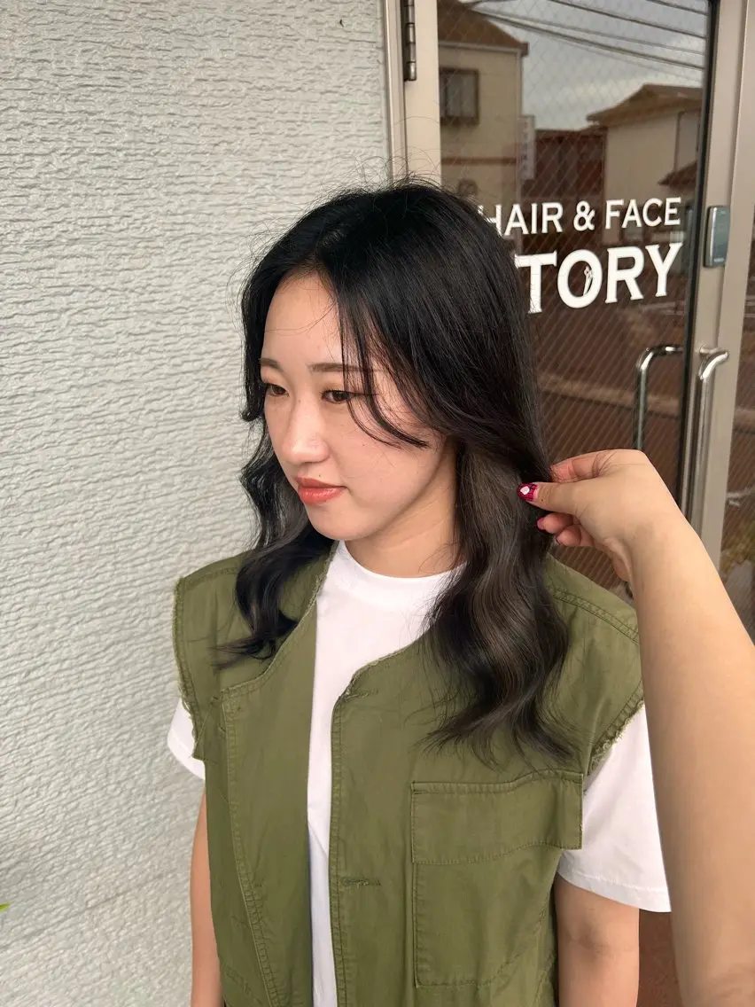 【インナーカラー】ポイントブリーチ/全体カラー🍒🤍の写真