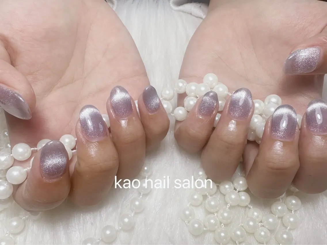ネイル ハンドネイル kao nail マグネット/長さだしのネイルデザイン