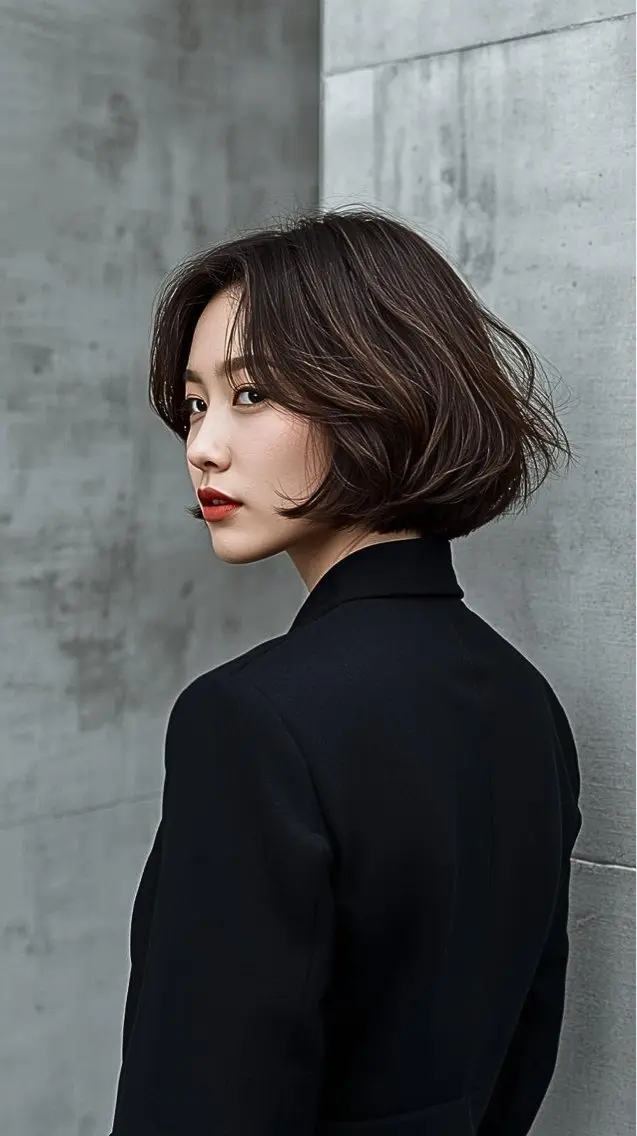 ショート カラー ブラウンカラー ボブ カット パーマ 拓麿✂︎/ショート 専門×透明感カラーのヘアスタイル