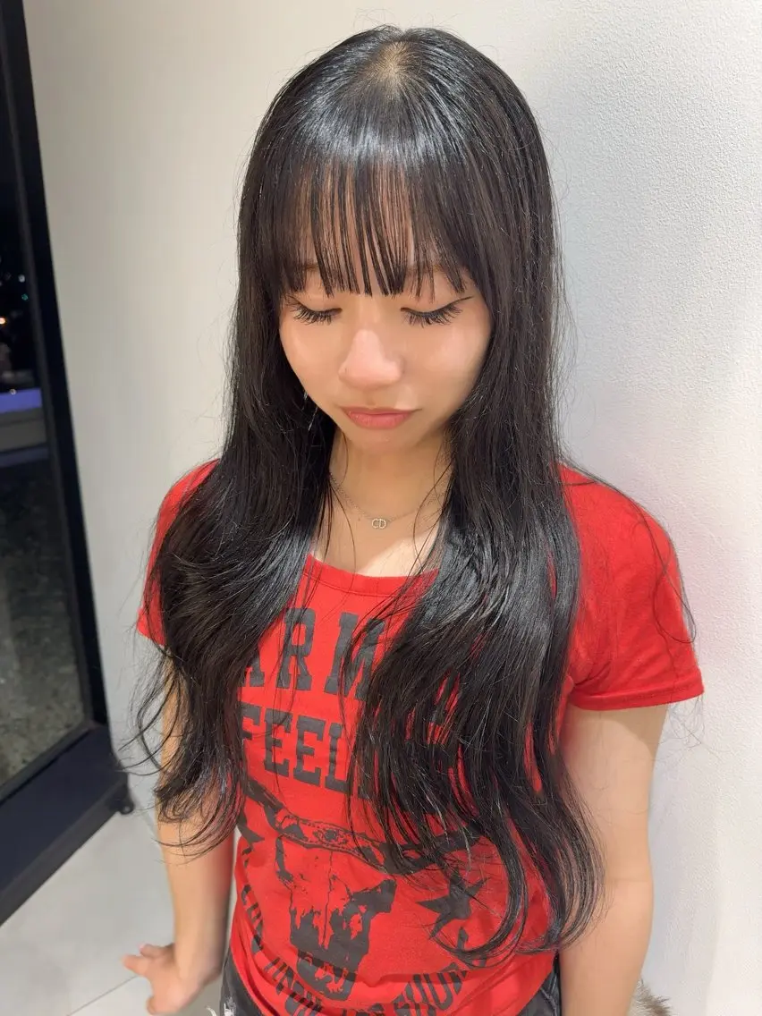 ロング カラー 池島 輝保のヘアスタイル