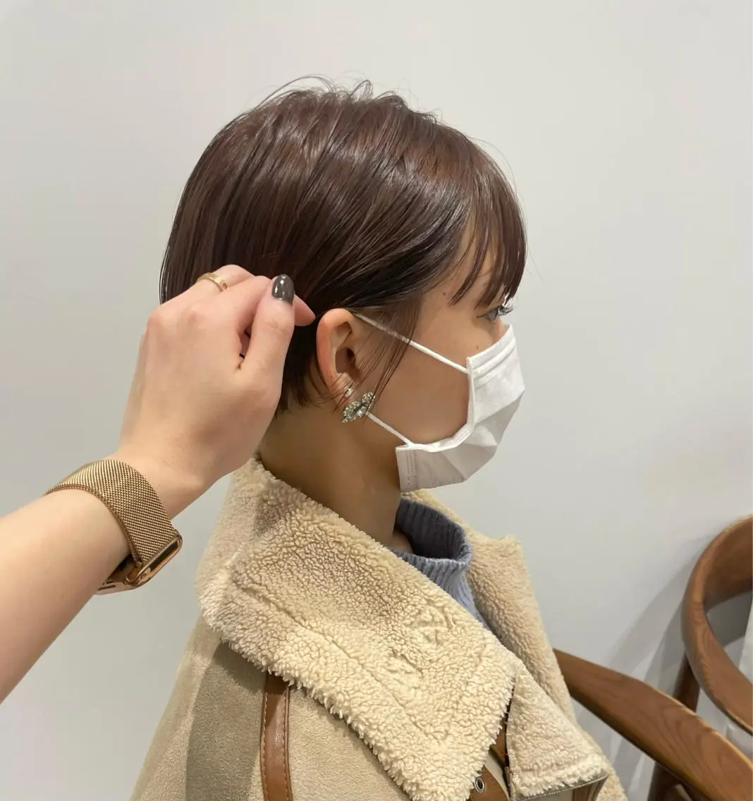 ショート カット ヘアカラー トリートメント minatsu 東京の技術を京都でのヘアスタイル