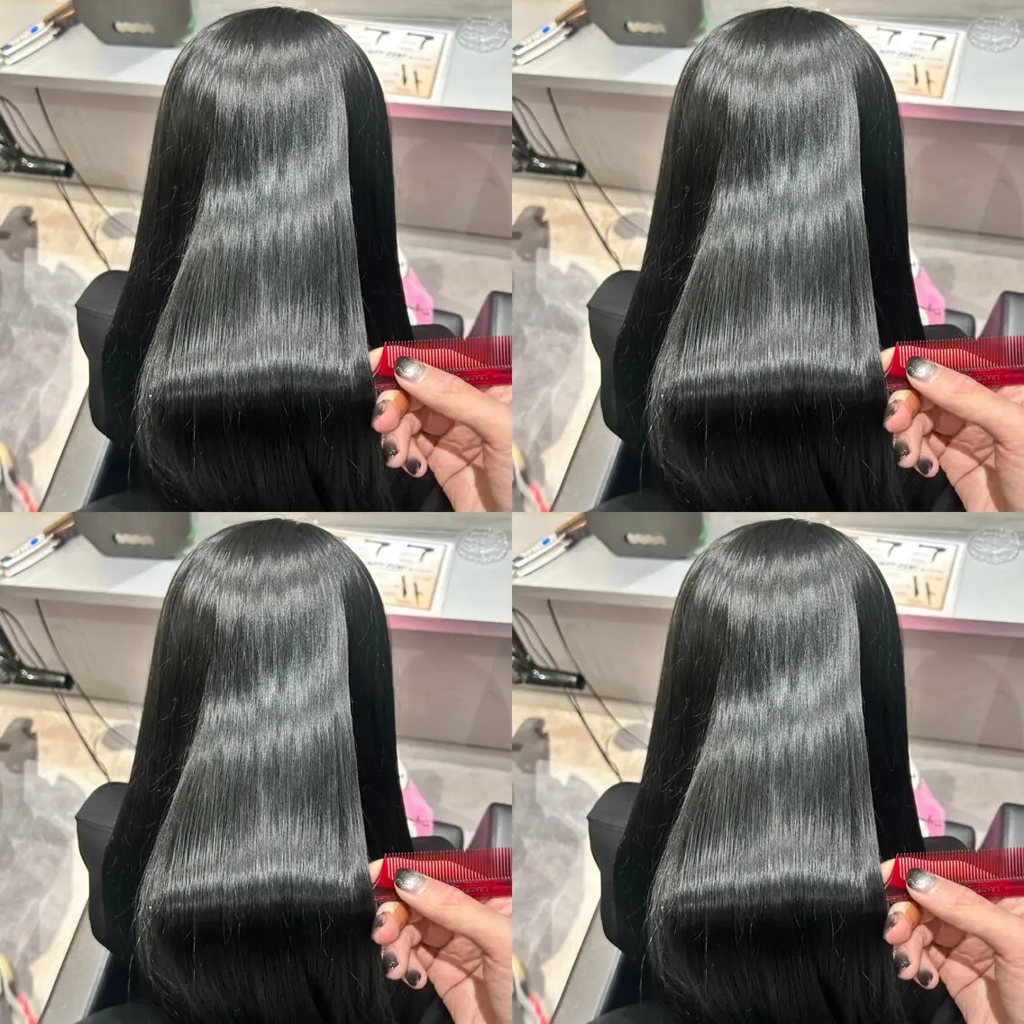 ロング カラー ダークグレー 髪質改善 ヘアカラー トリートメント 店長✨髪質改善✖️ 透明感カラー／純大のヘアスタイル
